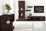 modern furniture into the room