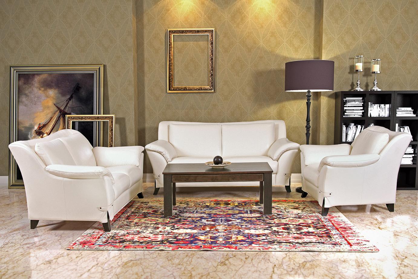 Exclusive set of sofas with armchair Ligia