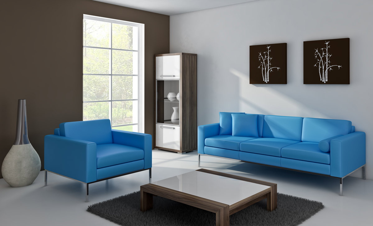 minimalist sofa and armchair martinelli