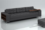 modern sofa with wooden elements, pic. 4
