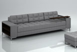 modern sofa with wooden elements, pic. 5