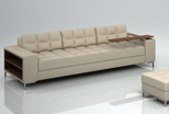modern sofa with wooden elements, pic. 7