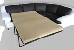 Sleeping function: Stylish corner sofa Almiro, picture 2