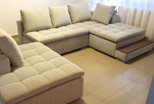 Slide corner sofa