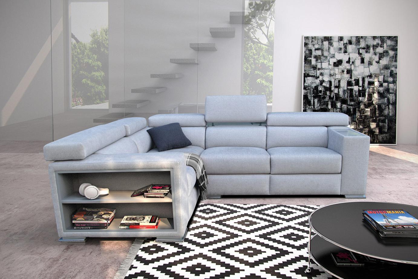 The exclusive and convenient corner sofa Makalu 252 x 187 cm