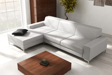 Corner sofa with shelf 220 cm x 160 cm