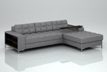 modern gray corner sofa