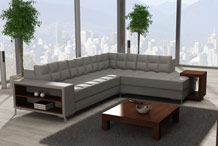 Custom-sized corner sofa: 250 cm x 217 cm