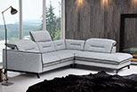 Retro styled corner sofa