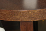 oval table close up