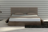 custom-sized bed without nightstands